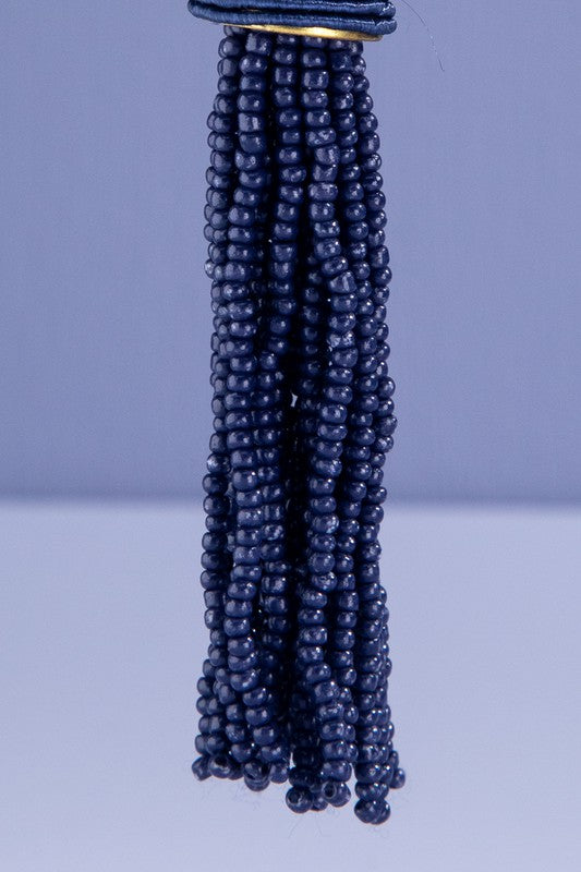 Alice Beaded Earrings - Blue