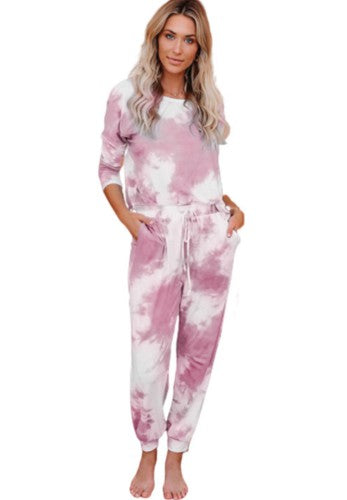 Pink Tie Dye Set