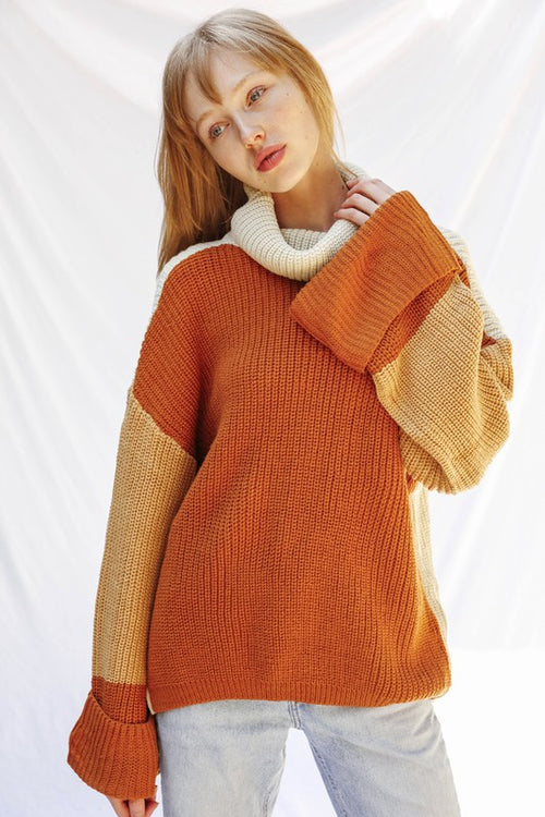 Sweater colorblock
