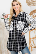 Black Plaid Shirt