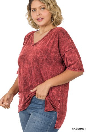 Plus V-Neck Acid Top
