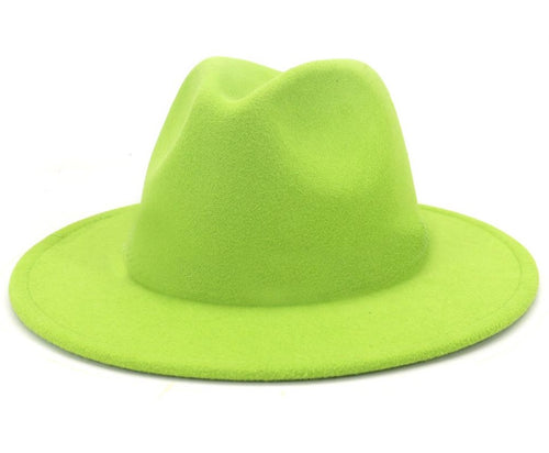 Daphne Fedora Hat (Lime)