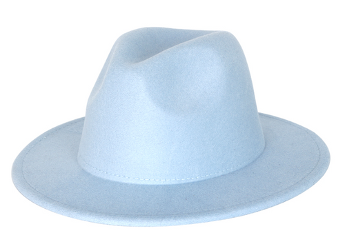 Daphne Fedora Hat (Sky Blue)