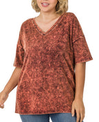 Lina Acid Wash Shirt